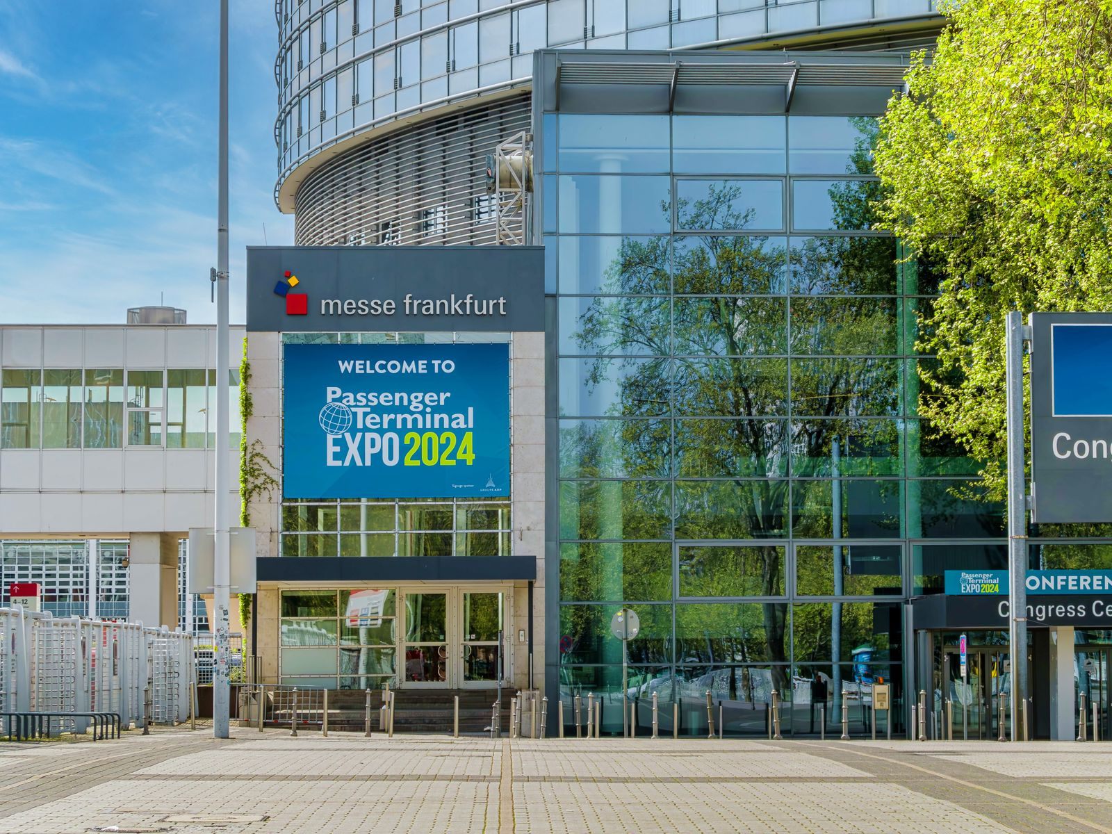 Entrance to Passenger Terminal Expo 2024 at Messe Frankfurt